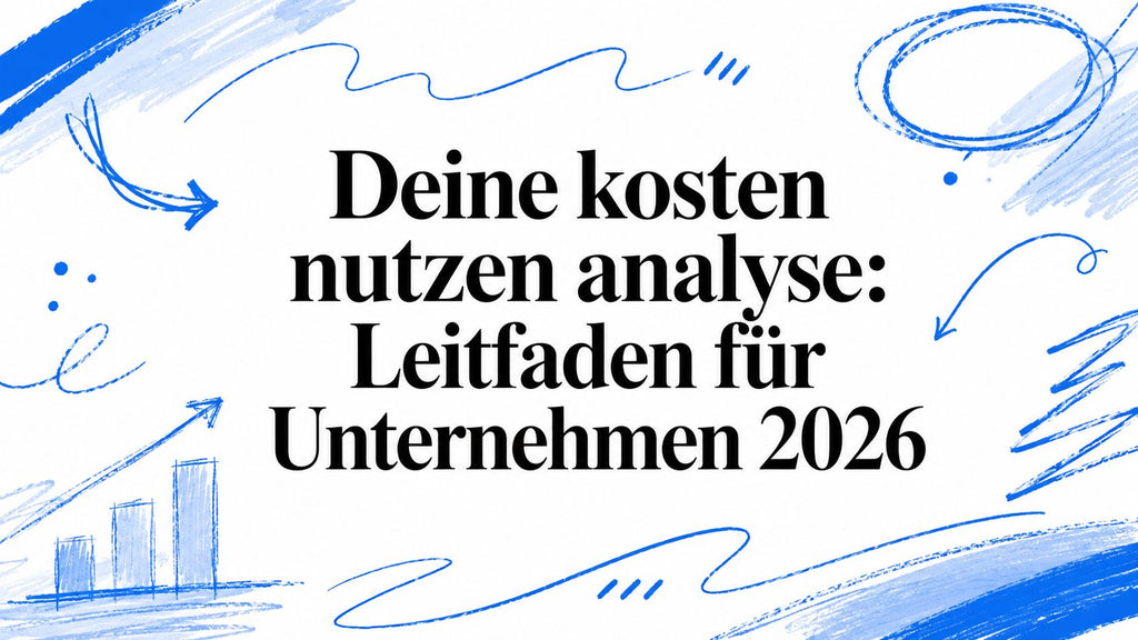 Deine kosten nutzen analyse: Leitfaden für Unternehmen 2026