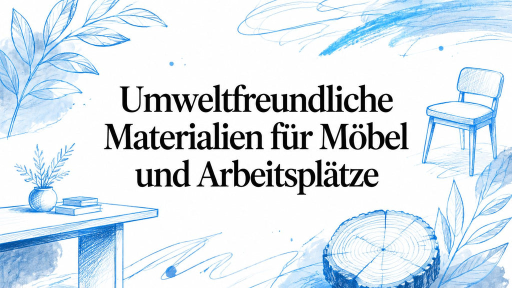 Umweltfreundliche Materialien für Möbel und Arbeitsplätze