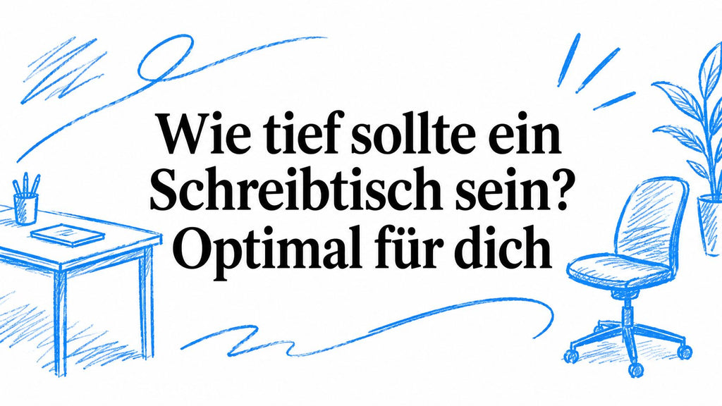 Wie tief sollte ein Schreibtisch sein? Optimal für dich