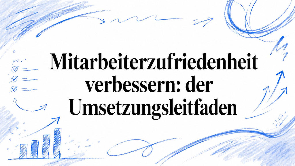 Mitarbeiterzufriedenheit verbessern: der Umsetzungsleitfaden