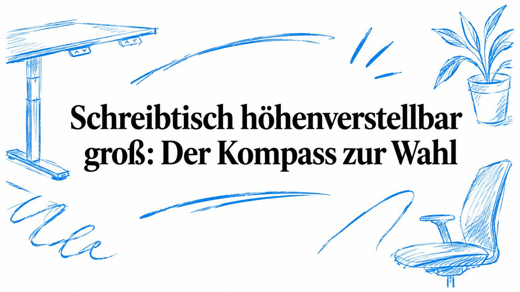 Schreibtisch höhenverstellbar groß: Der Kompass zur Wahl