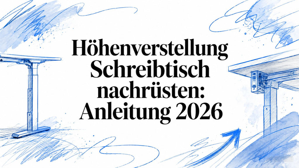 Höhenverstellung Schreibtisch nachrüsten: Anleitung 2026