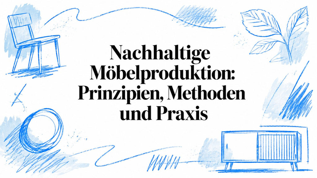 Nachhaltige Möbelproduktion: Prinzipien, Methoden und Praxis